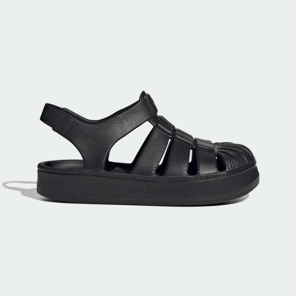 

Сандалии Adidas Superstar Sandals Kids, цвет Core Black/Core Black/Core Black