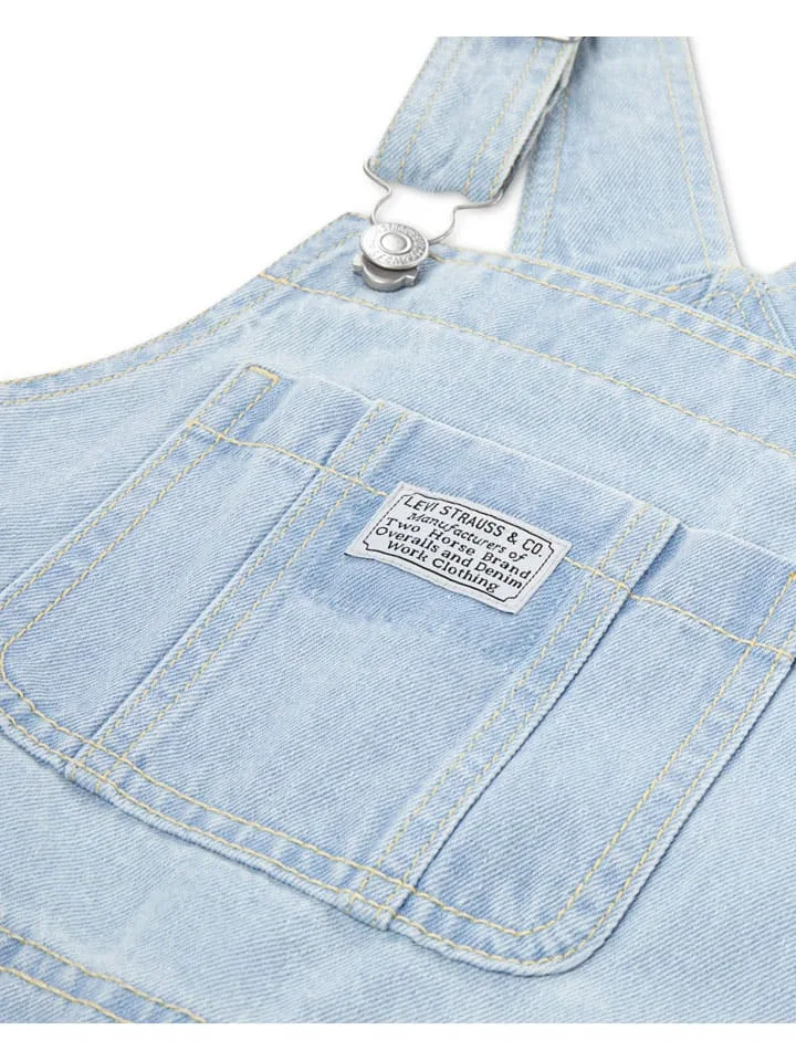Джинсовый комбинезон-штаны Levi'S Kids, светло-синий — фото 3