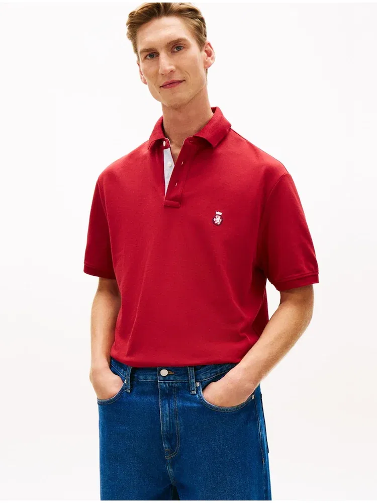 Футболка поло классическая Archive Crest TOMMY HILFIGER, Red