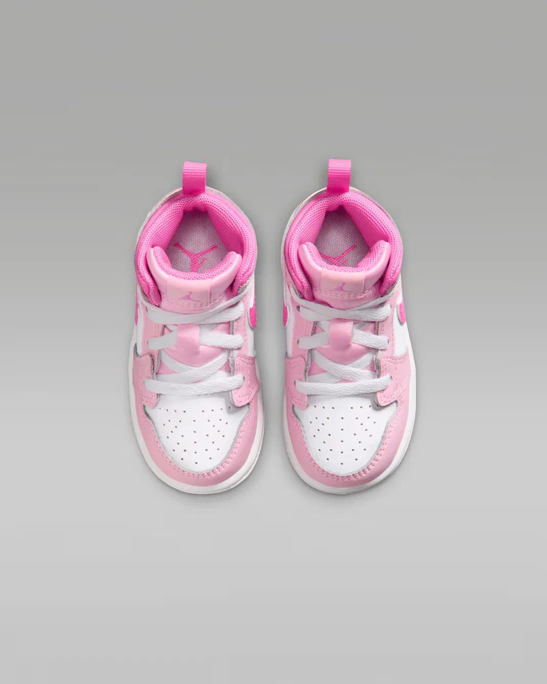 Детская/подростковая обувь Jordan 1 Mid, Pink Foam/China Rose/White/Pink Foam — фото 4