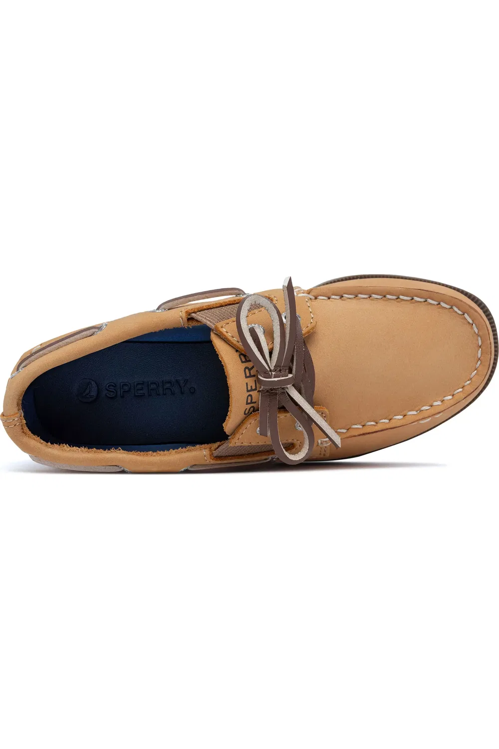 Детские туфли лодочки на шнуровке Authentic Original 2-Eye ZZDNU SPERRY TOP-SIDER, Sahara/Brown — фото 3