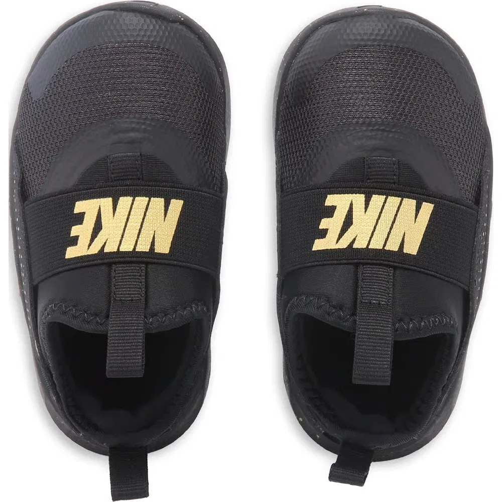 Детские кроссовки Flex Runner 4 без шнурков для малышей Nike, Black/Gold — фото 4