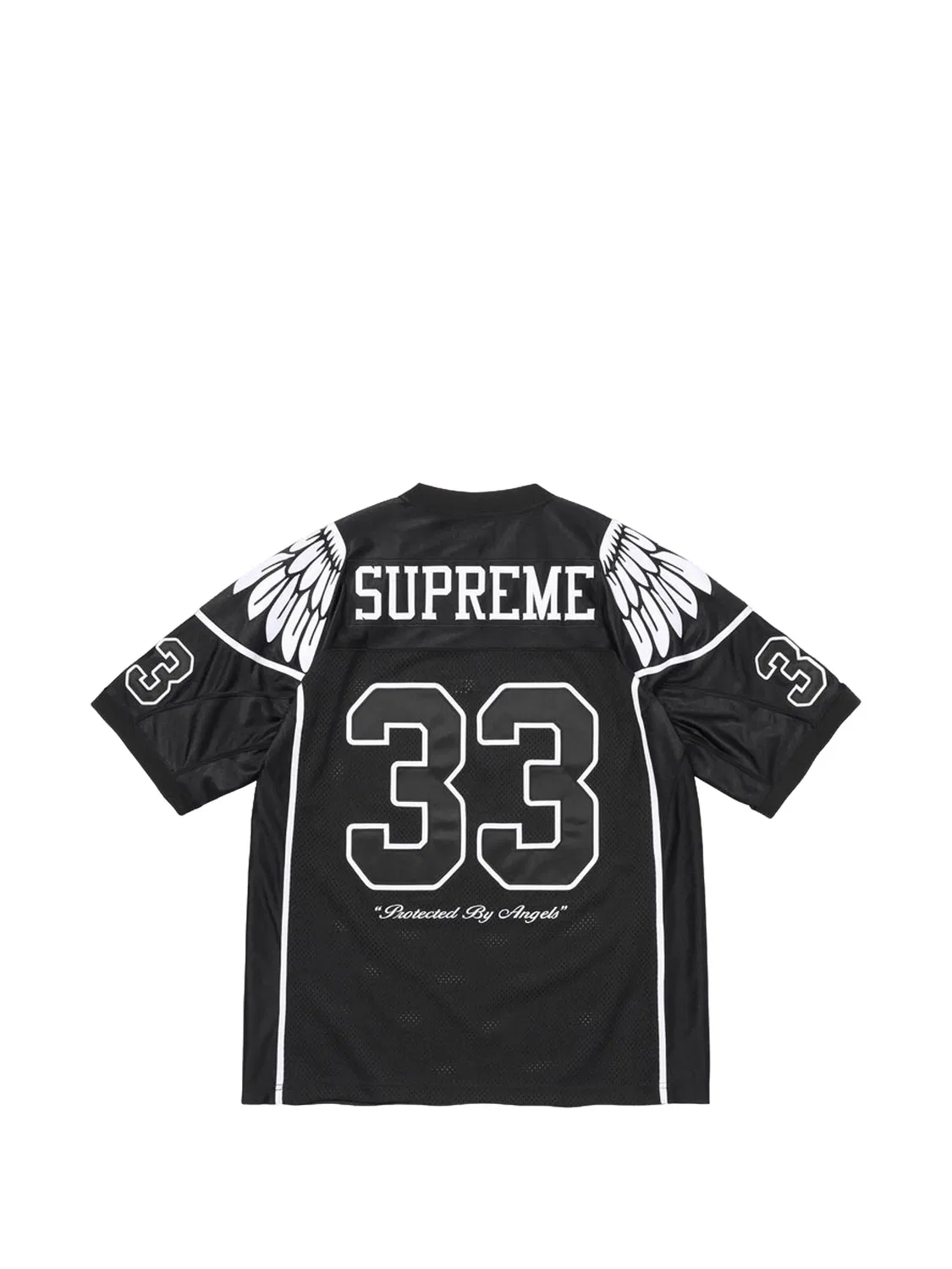 Футболка Wings-print черная Supreme, черный — фото 2