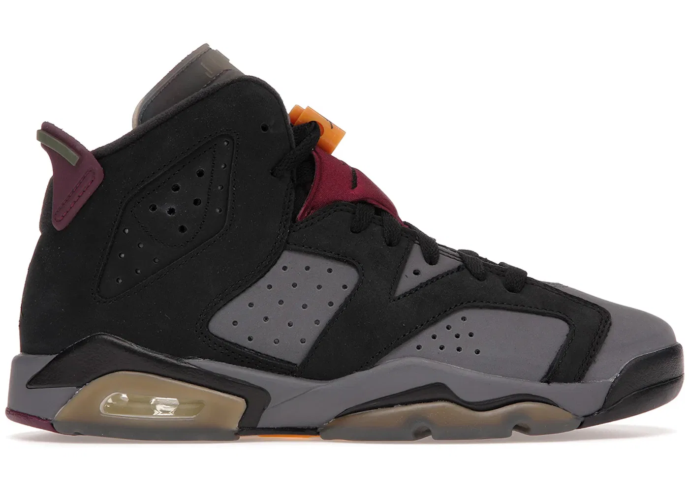 Детские кроссовки Lifestyle Jordan 6 Retro, Black/Light Graphite-Dark Grey-Bordeaux