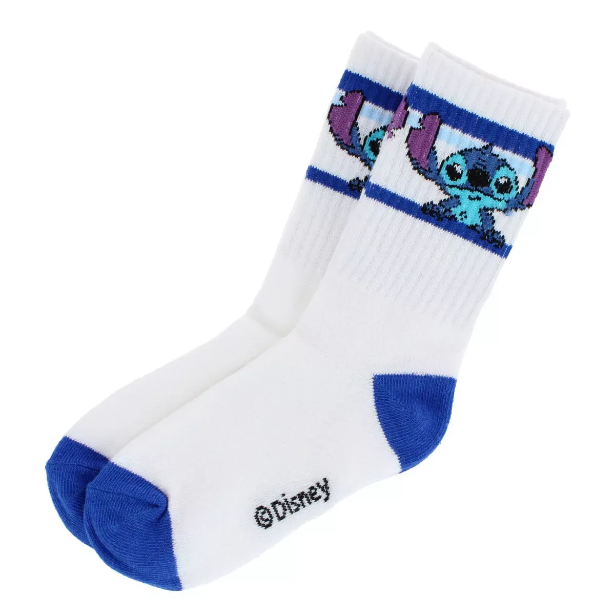 Детские носки для мальчиков с принтом Lilo & Stitch Textiel Trade, White With Blue Stripes — фото 2