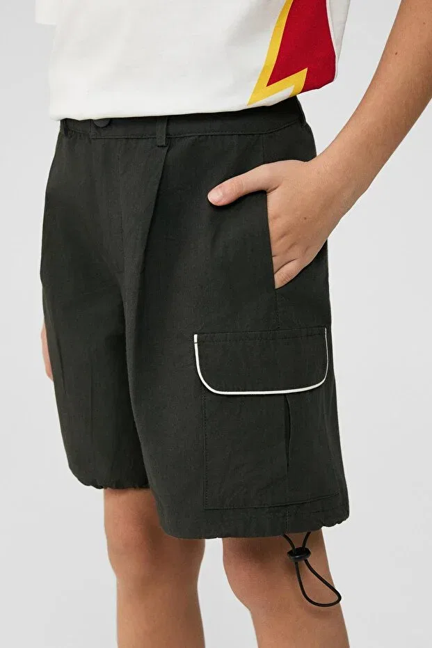 Детские шорты для мальчиков однотонные Nbt Jeans, Anthracite — фото 3
