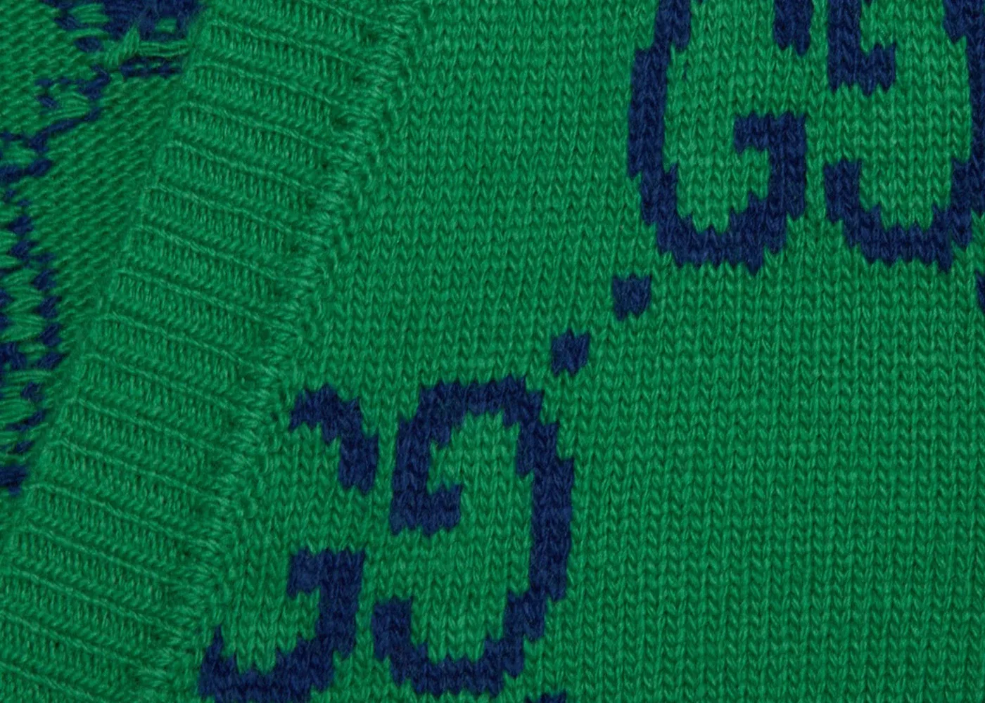 Мужской кардиган с принтом Gucci Cardigan, Green/Blue — фото 2
