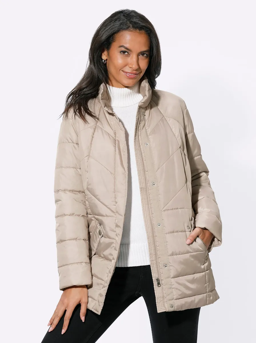 

Повседневного образа: стеганая куртка, без капюшона Casual Looks, цвет Sesam