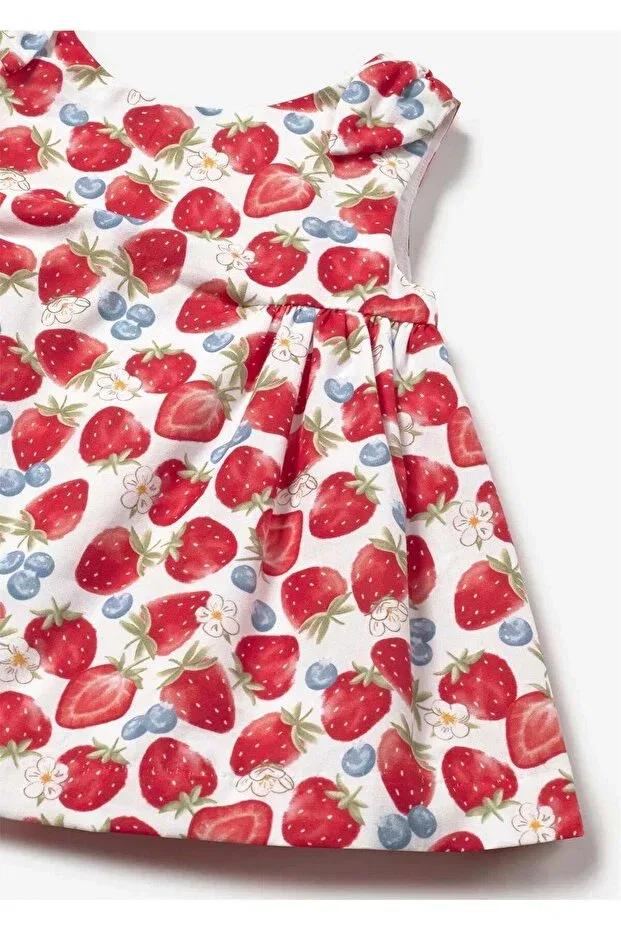 Детское платье для девочек с принтом Strawberry Patterned Mayoral, Red — фото 2