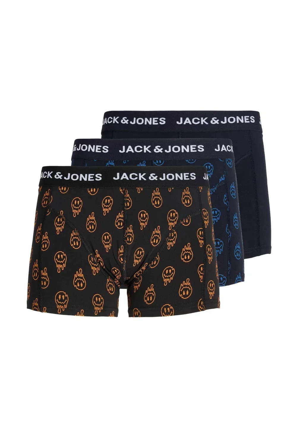 Комплект из 3 трусов для подростков - трусы Jack & Jones Junior, Black