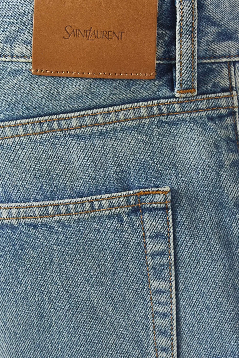 SAINT LAURENT Джинсы свободного кроя, синий — фото 4
