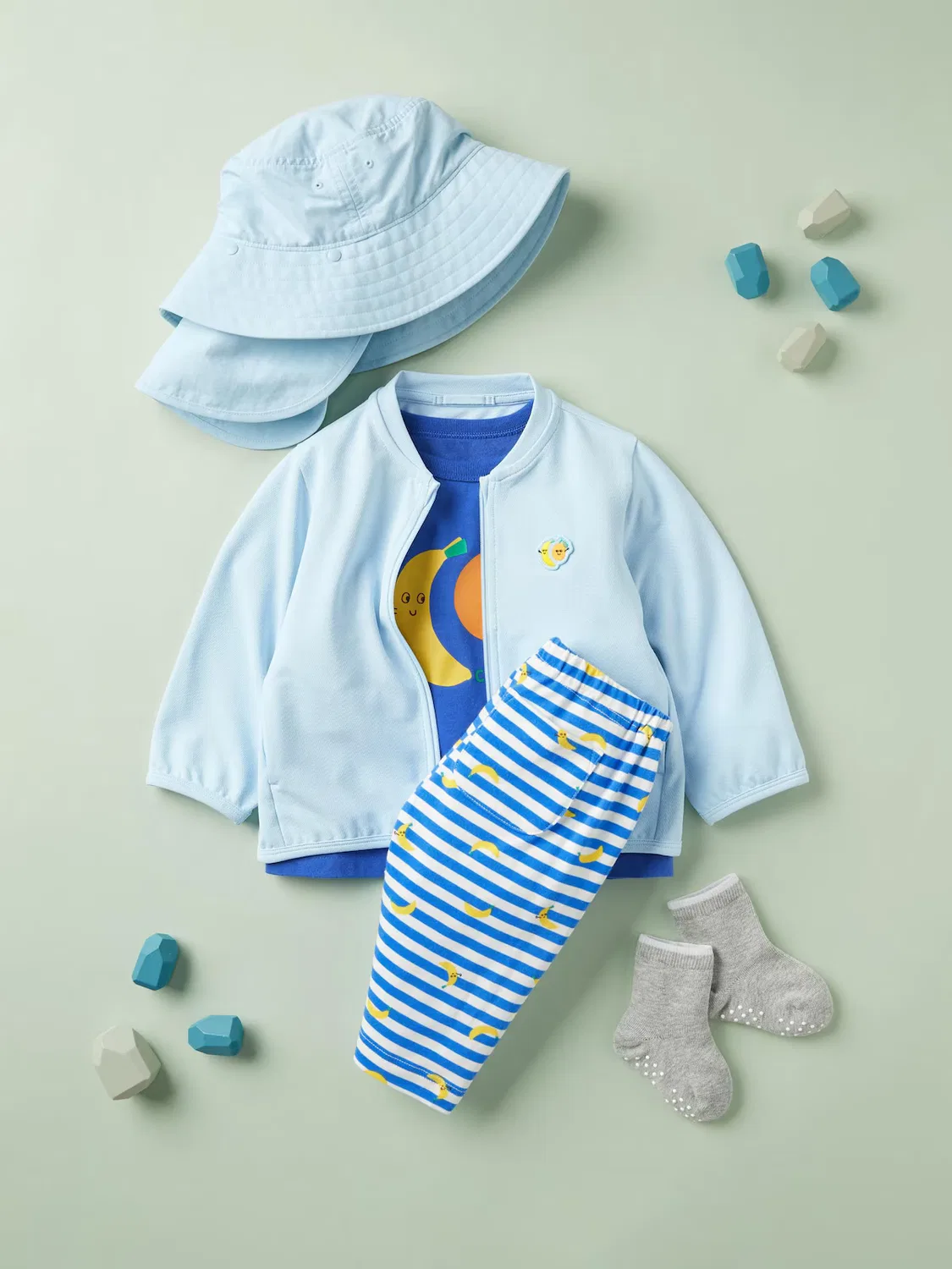 Леггинсы Uniqlo Airism, свободный крой, синий — фото 4