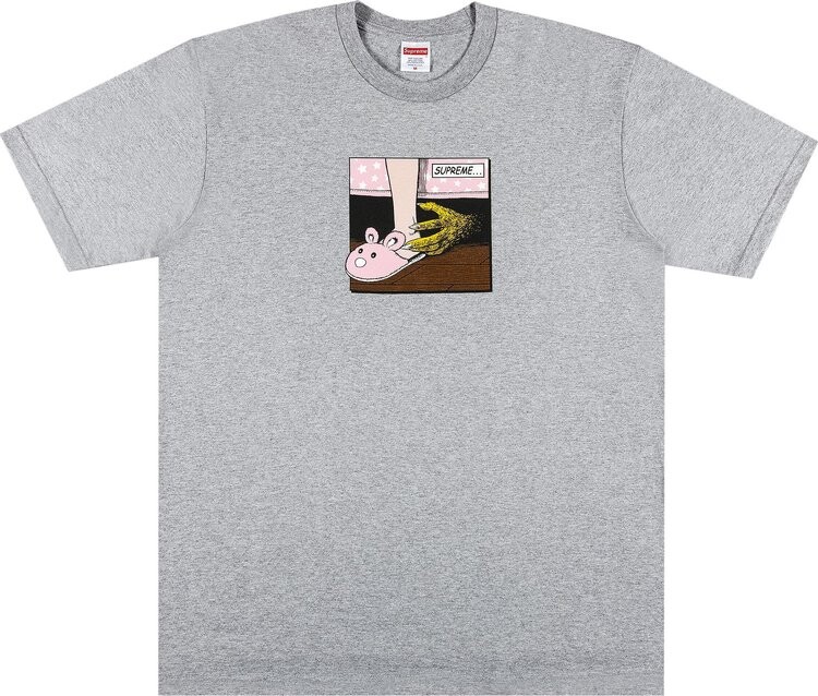 

Футболка Supreme Bed Tee 'Heather Grey', серый