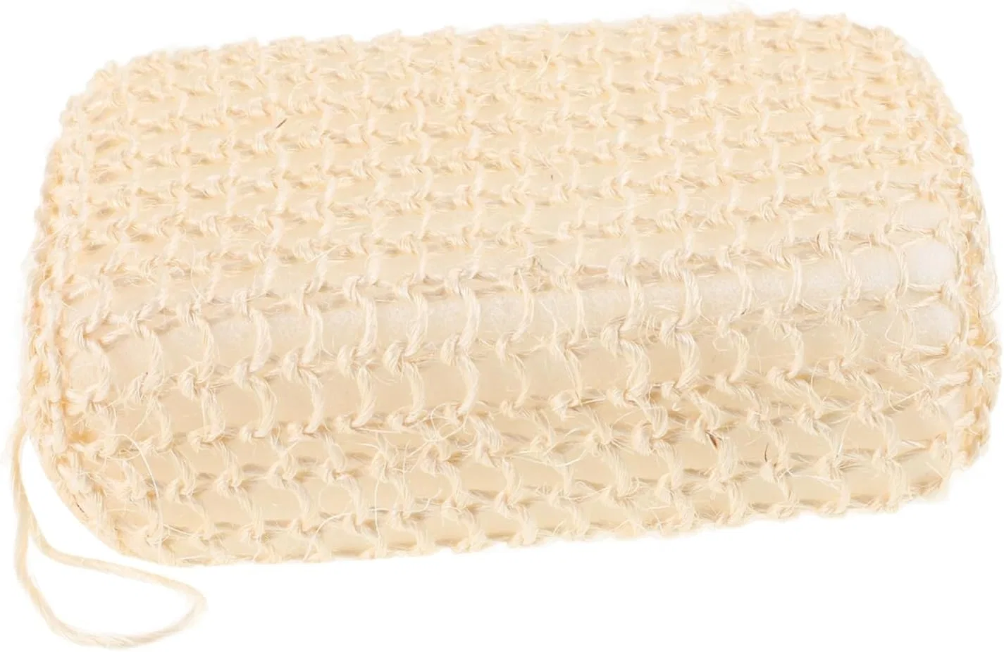 Спонж для душа эксфолиирующий, SHERCHPRY, сизаль, 14x9x5 см, Beige