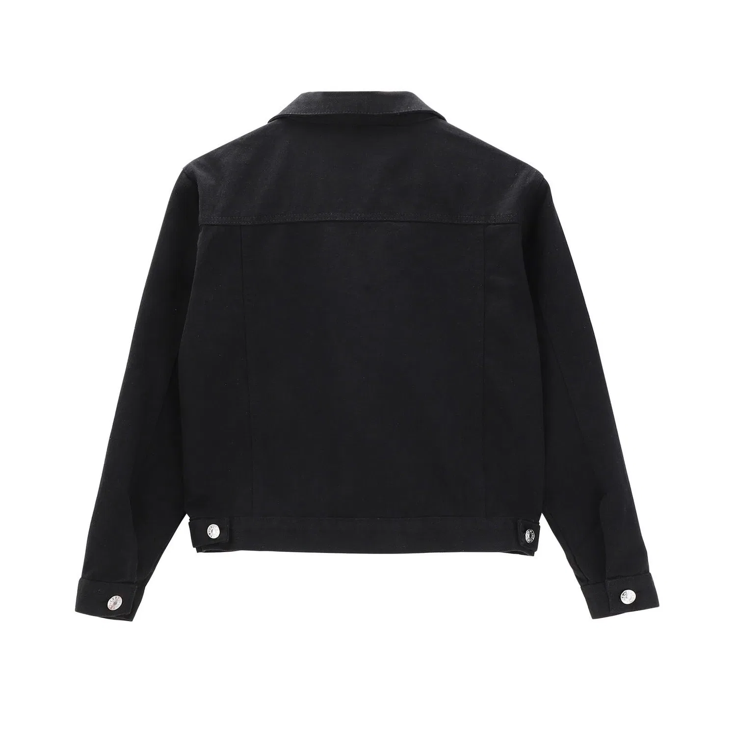 Женская джинсовая куртка с длинным рукавом Oversized Cardigan, Black — фото 4