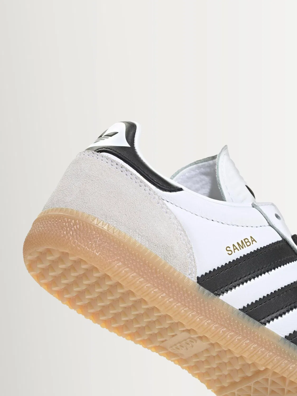 Кроссовки Samba JP Junior, adidas Originals, белый/черный — фото 4