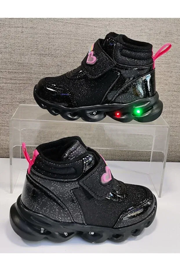 Детские ботинки для девочек с принтом Linda Pink Luminous Cool, Pink — фото 2