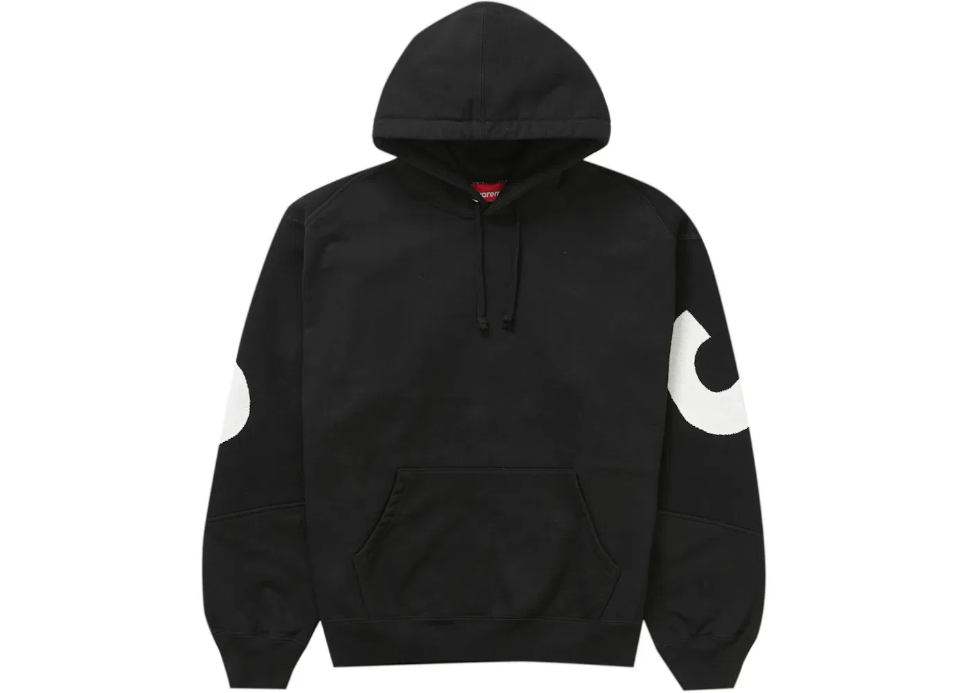 Мужской худи с жаккардовым принтом Big Logo Supreme, Black