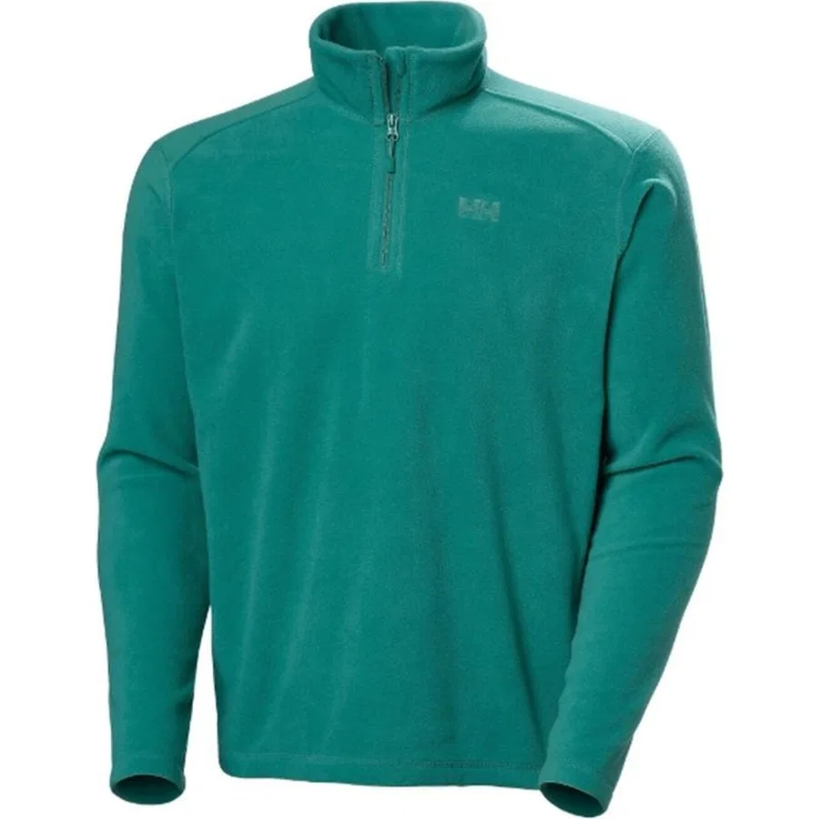Детский флисовый полузамок-водолазка с длинным рукавом Junıor Rıder 1/2 Zıp Helly Hansen, Темно-зеленый