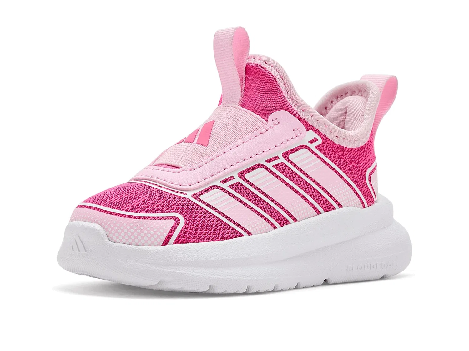 Кроссовки Tensaur Comfort 2 (для младенцев и малышей) Adidas Kids, Pink Fusion/Clear Pink/White — фото 2