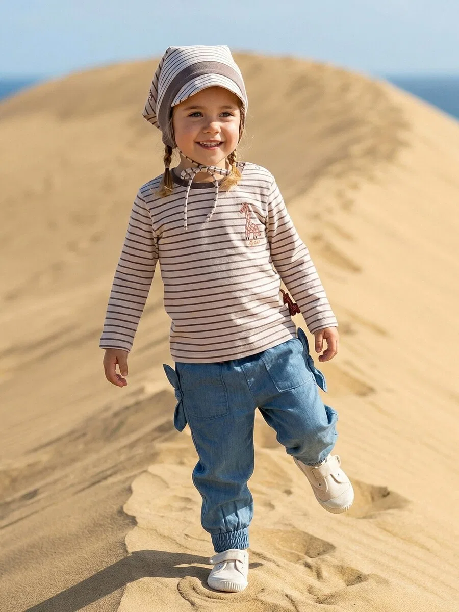 Рубашка SIGIKID 'Langarmshirt Savanne' коричневого цвета — фото 4