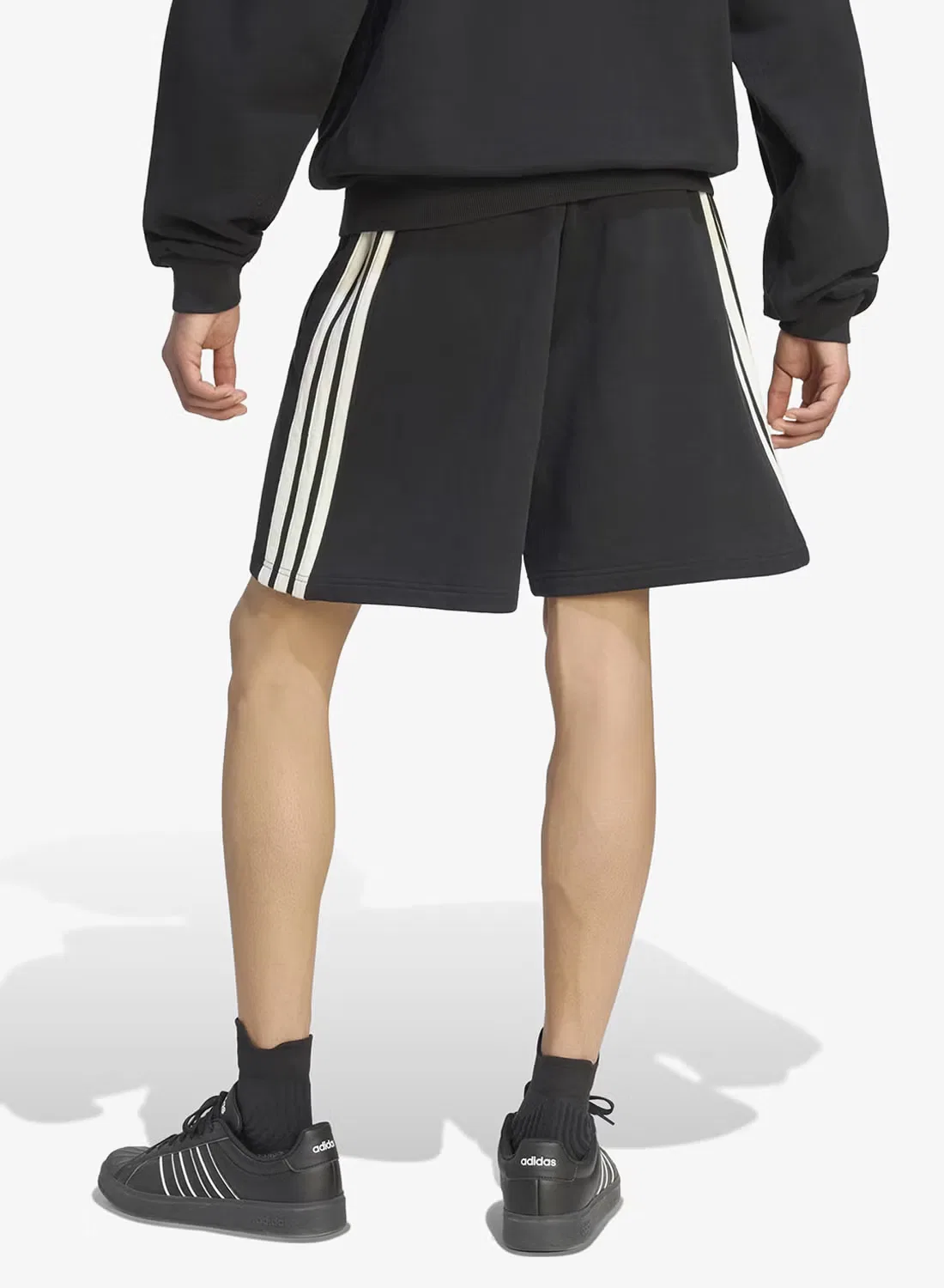 Шорты с 3 полосками 7" 3-stripes essential Adidas, черный — фото 2