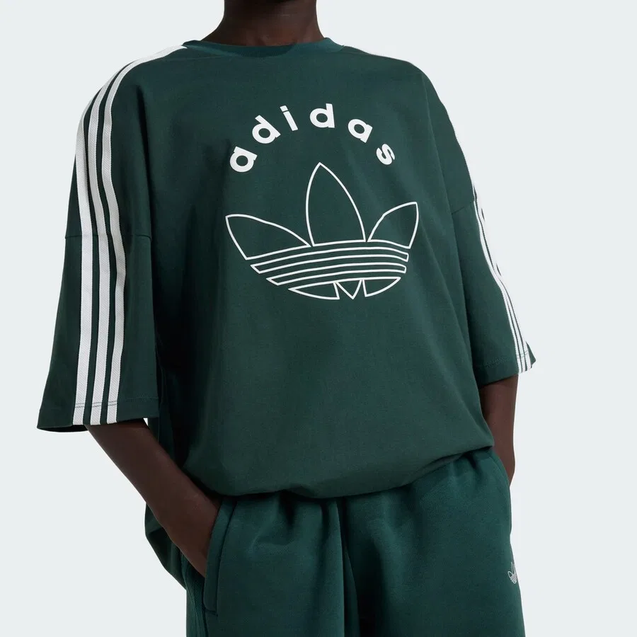 Футболка ADIDAS ORIGINALS 'Graphic Tee' цвета ели — фото 4