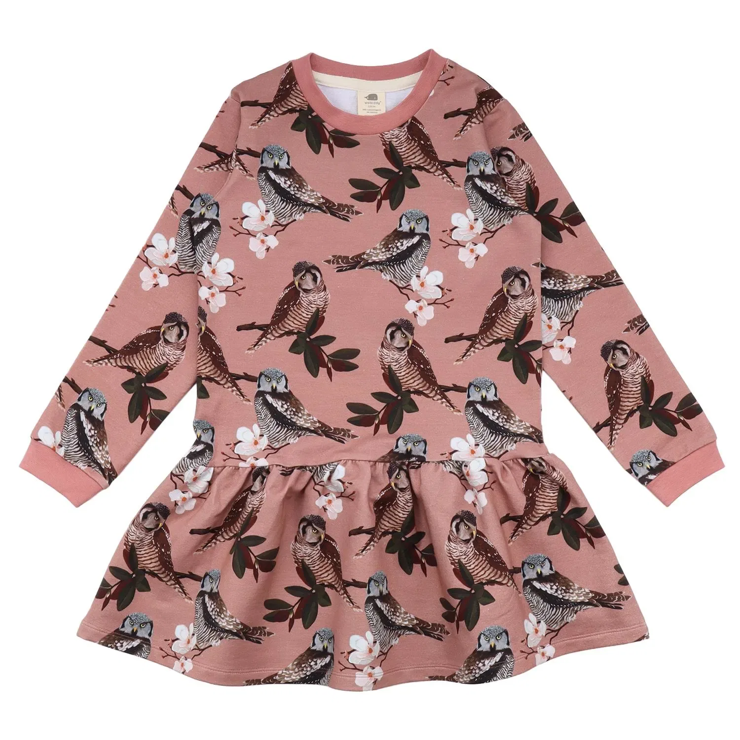 Платье хлопковое Owl Friends Walkiddy