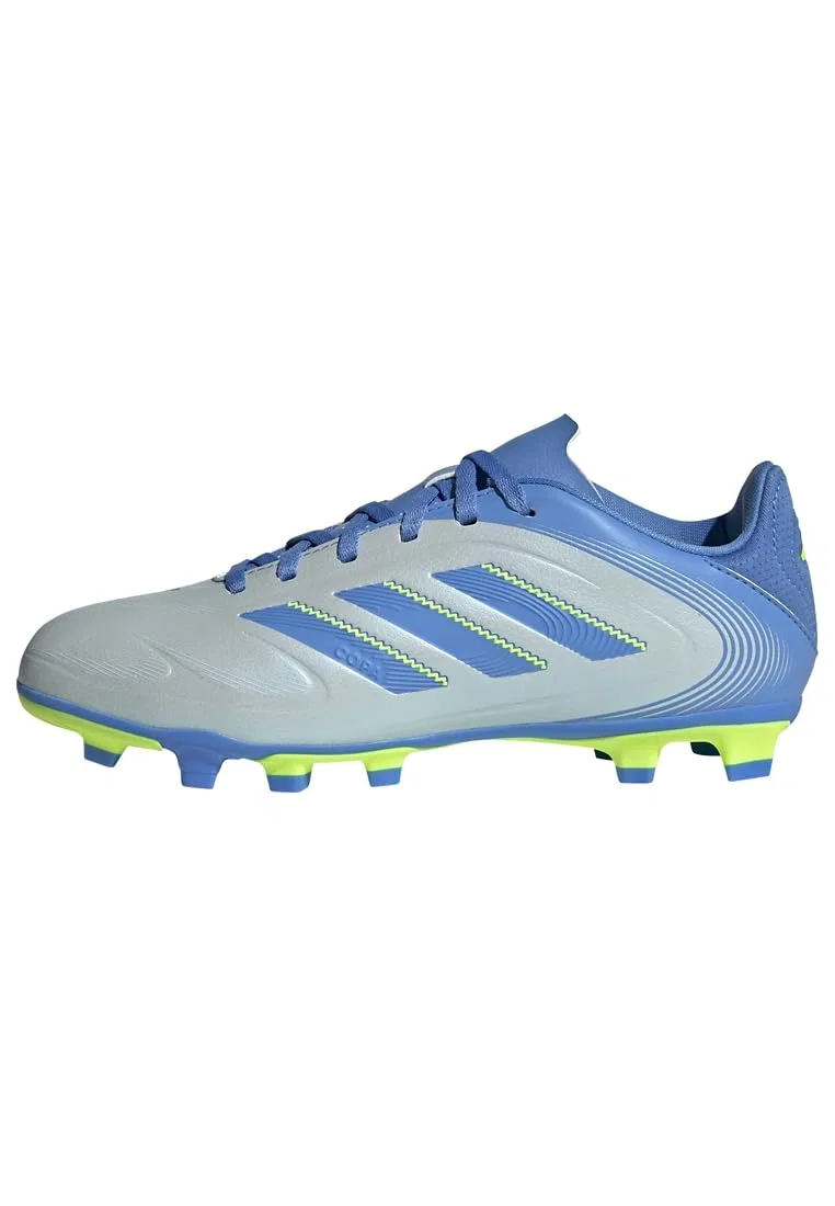Детские футбольные бутсы для мальчиков с текстурным верхом Adidas, Halo Blue Blue Fusion Lucid Lemon