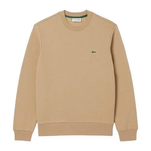 Мужской хлопковый пуловер Sport Bio Cotton Fleece Crew Lacoste, Beige — фото 4