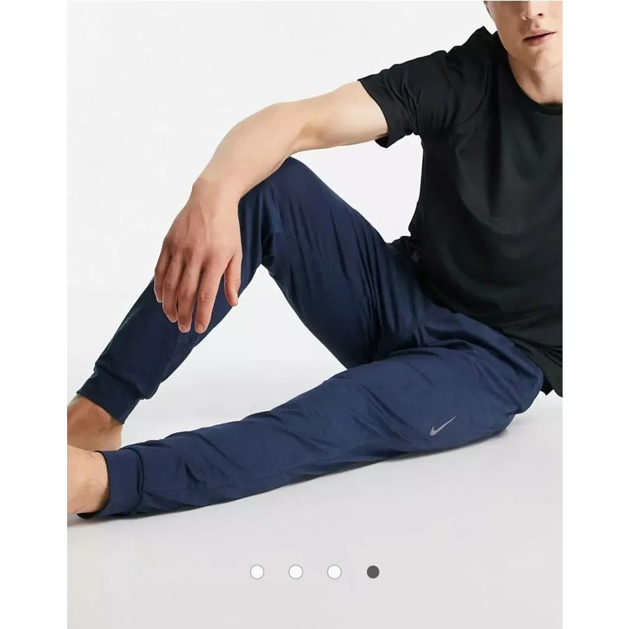 Штаны спортивные Nike Yoga Dri-FIT, Темно-синий — фото 3