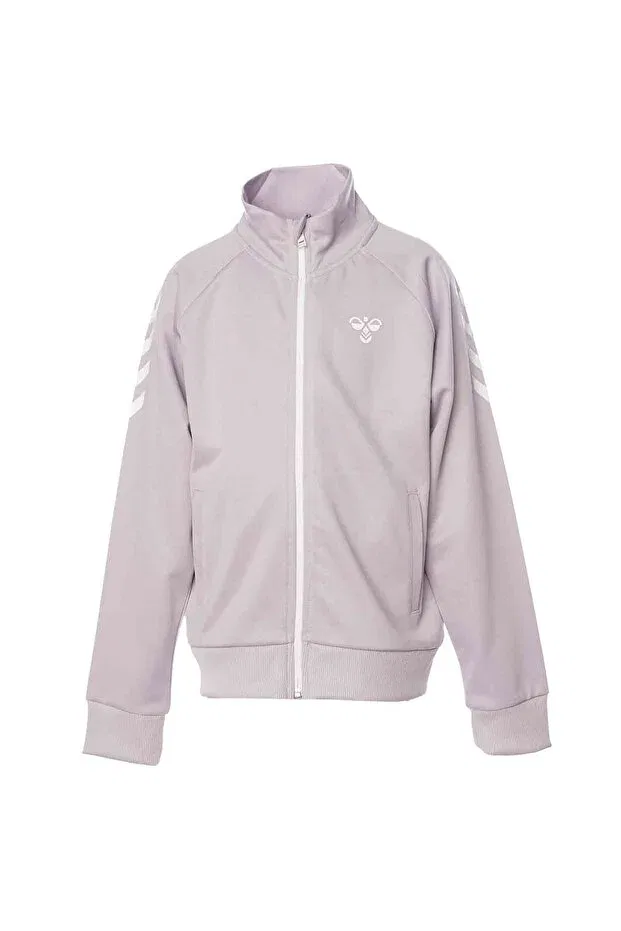Детская кофта для девочек на молнии с воротником-стойкой Hummel, Purple — фото 2