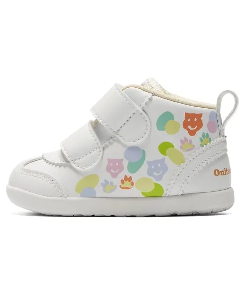 Детские кроссовки с принтом MEXICO 66 FIRST KIDS Onitsuka Tiger, White/Yellow — фото 4