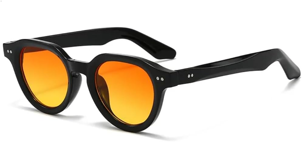 

Модные солнцезащитные очки для мужчин и женщин, для наблюдения за закатом, повседневные, для путешествий, солнцезащитные очки с защитой от УФ-излучения UV400, овальной формы TVTBBVV, Black Orange