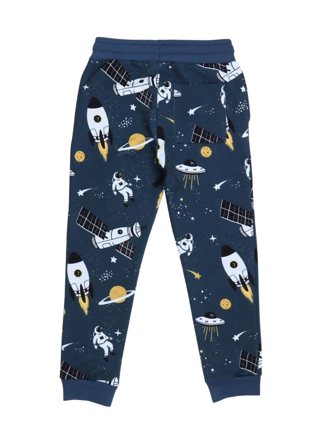 Брюки Walkiddy Regular Pants Space Trip Jogger темно-синего цвета — фото 3