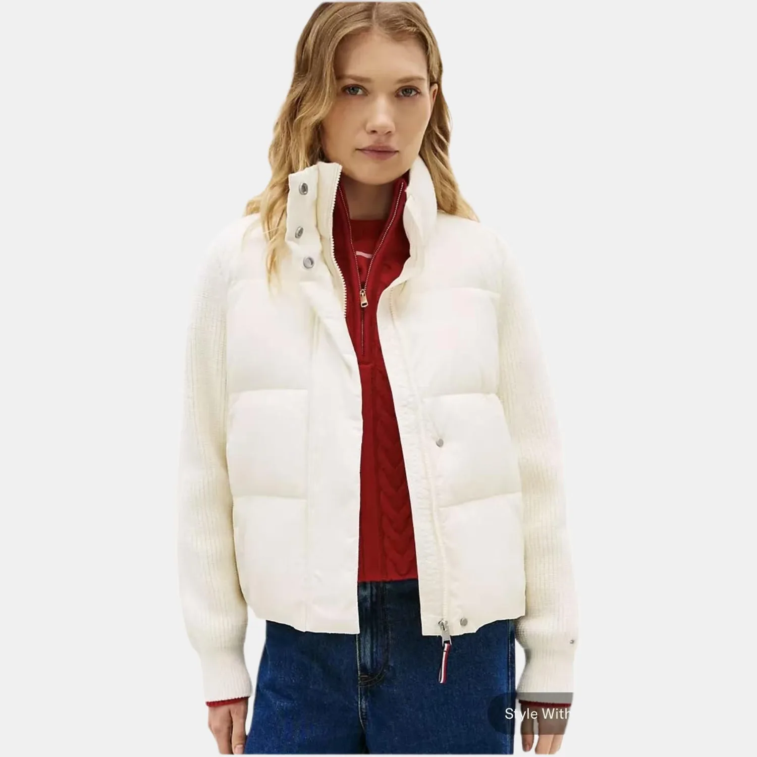 Пуховик мужской Tommy Hilfiger, экрю — фото 3