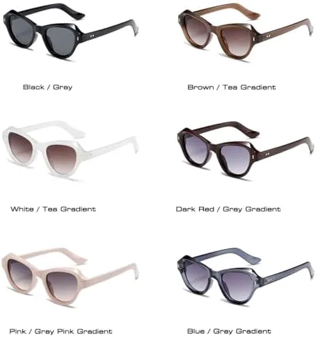 

Женские солнцезащитные очки с заклепками, ретро-градиентные линзы, защита от УФ-излучения UV400, мужские солнцезащитные очки 2027 года MTZJH, Dark Red Gray