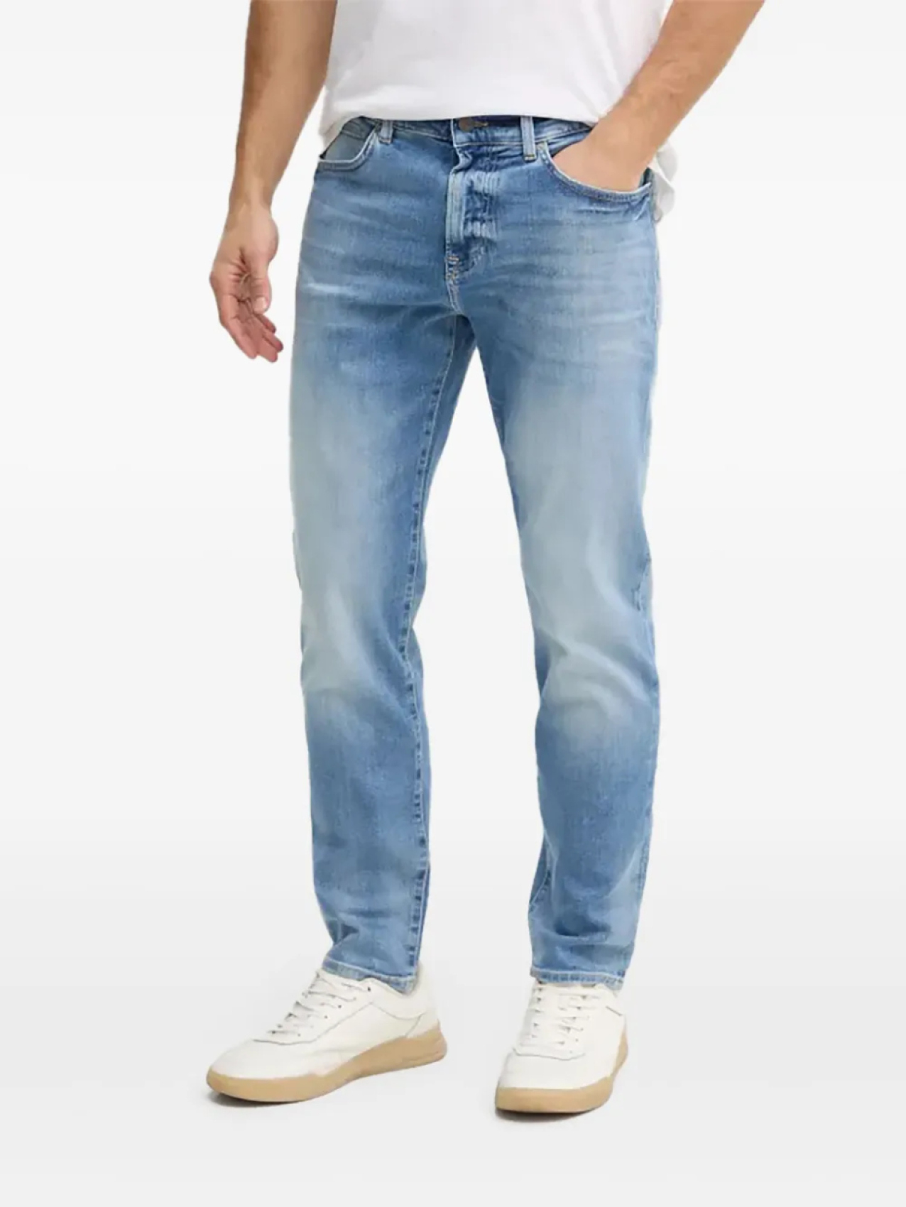 

Джинсы BOSS Stonewashed, синий
