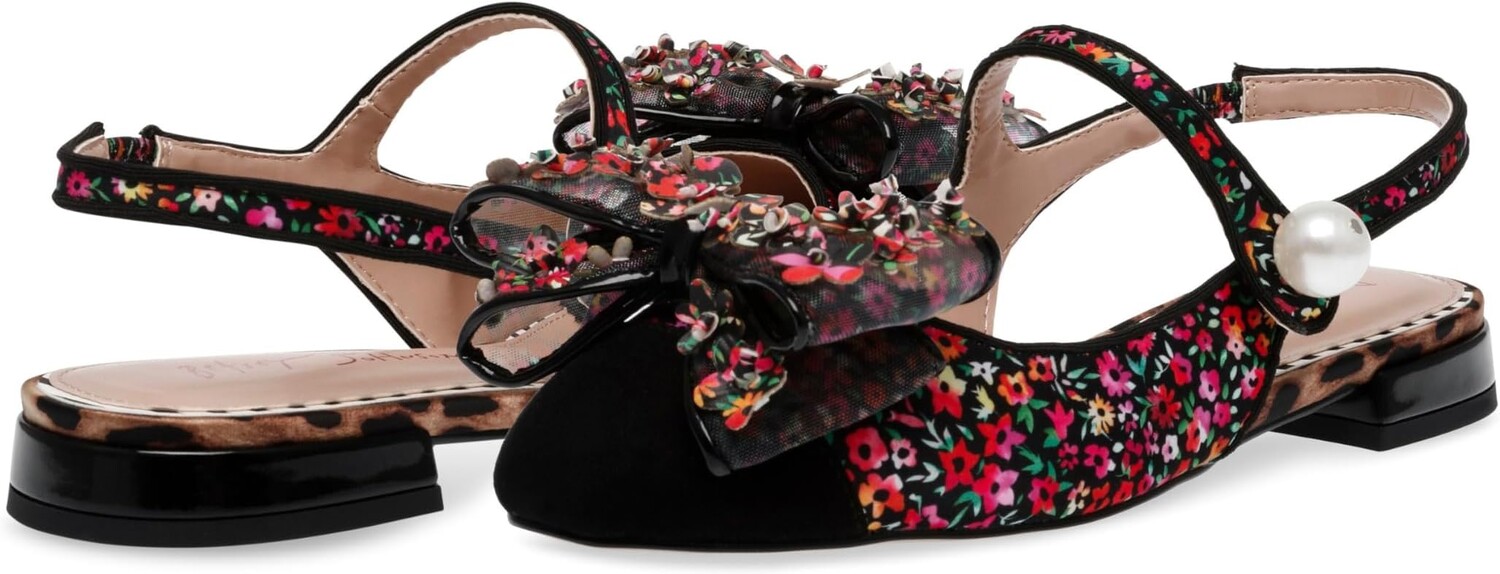

Туфли на плоской подошве Blue by Betsey Johnson Livy, цвет Black Ditsy Floral