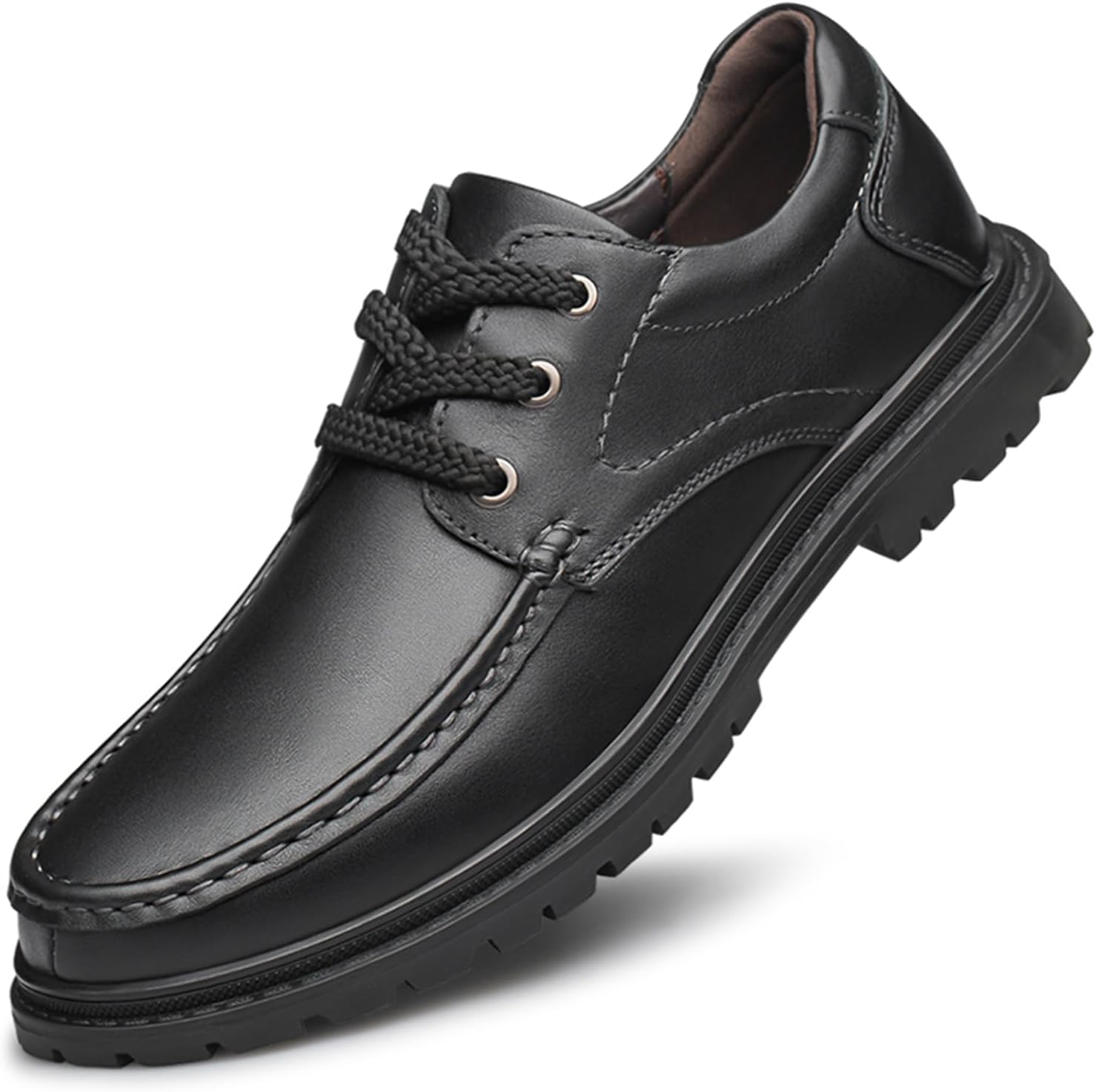 

Мужские классические туфли оксфорды с шнуровкой, повседневные и деловые дерби Abborora, черный