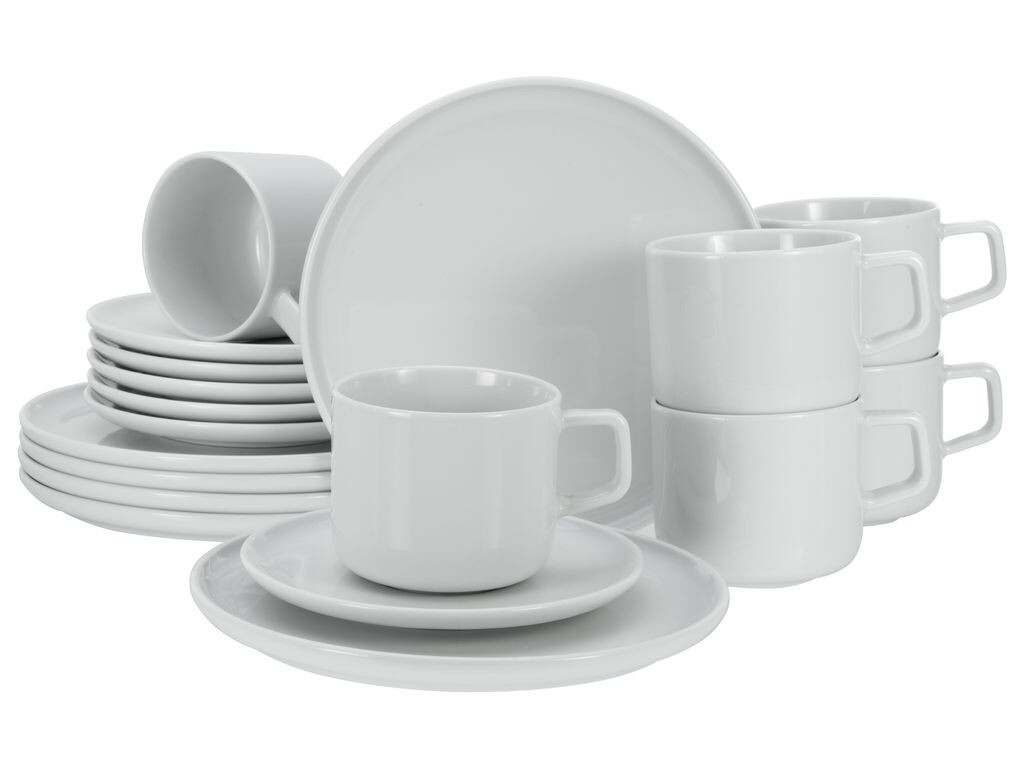 

CreaTable, 16736, Chef Collection White, кофейный сервиз на 18 предметов, фарфор, белый