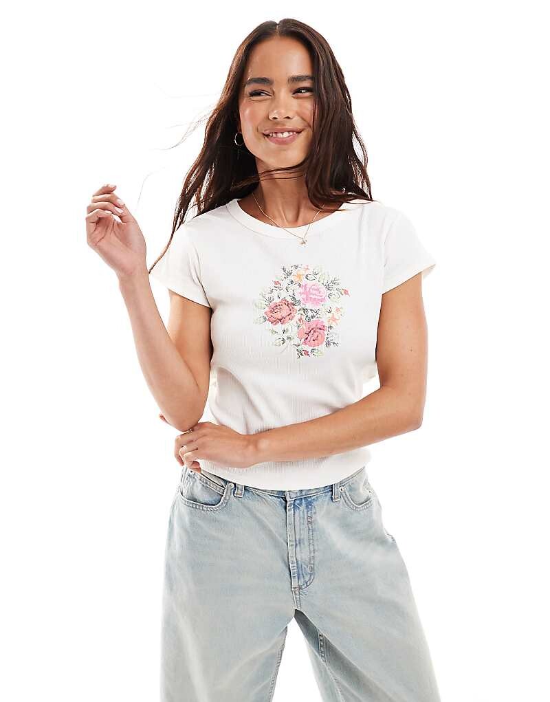

футболка Miss Selfridge с цветочным принтом