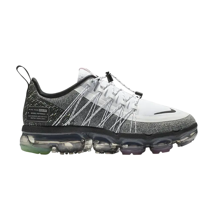Кроссовки Nike Wmns Air VaporMax Run Utility 'White Black', белый