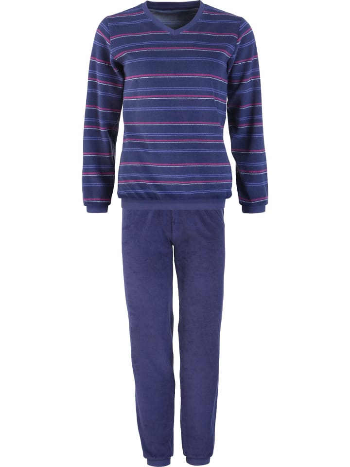 

REDBEST Пижама из махровой ткани темно-синего цвета