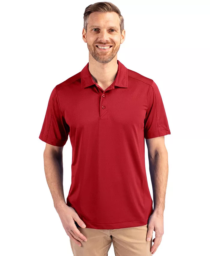 

Мужская поло Prospect Eco Textured Stretch из переработанного материала Cutter & Buck, красный