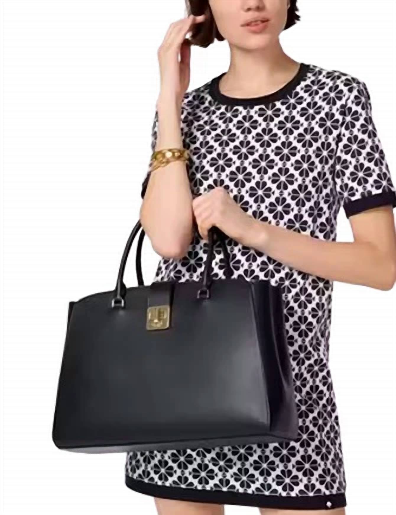 

Сумка-шоппер Phoebe Commuter Tote, черная с золотом Kate Spade