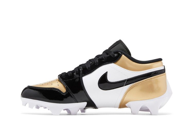 Бутсы Air Jordan Jordan 1 Low TD Cleat 'Gold Toe', золотой — фото 4