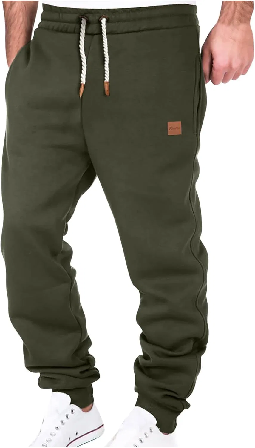 Спортивные брюки на флисе с карманами, Army Green