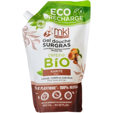 

Органический гель для душа Shea Surgras Eco-Refill 900 мл Mkl Green Nature