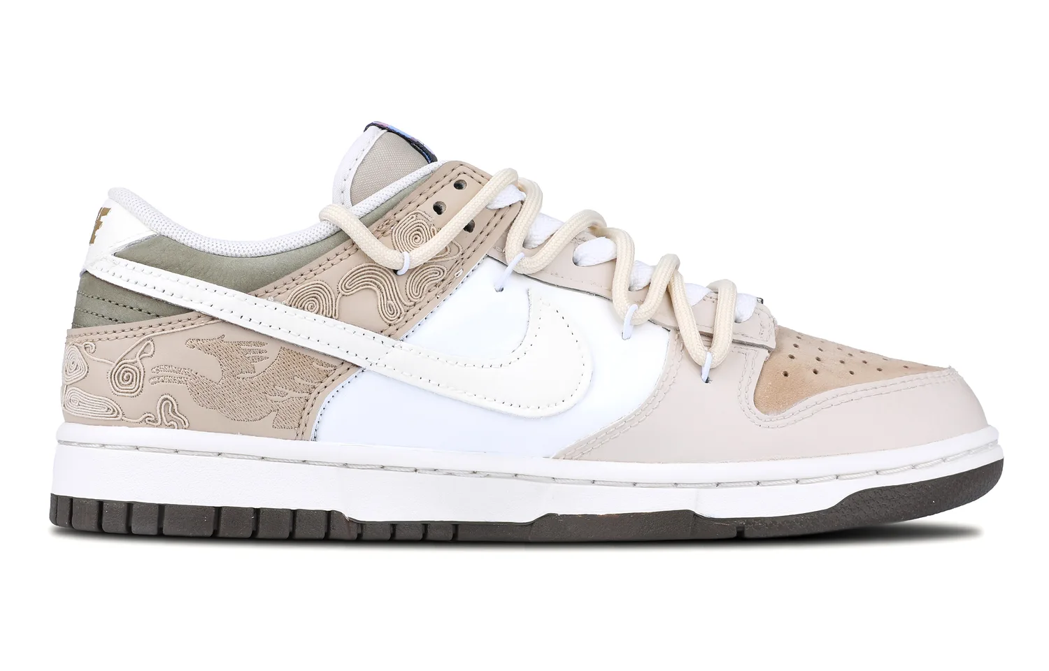 Nike Кроссовки для скейтбординга Dunk Pegasus Pack Abrasion Resistant низкие мужские бежево-коричневые — фото 3